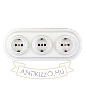 Bolono porcelán 3-as konnektorsor