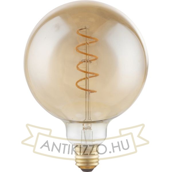 LED filament dekor izzó - G125 - 4 watt - spirál