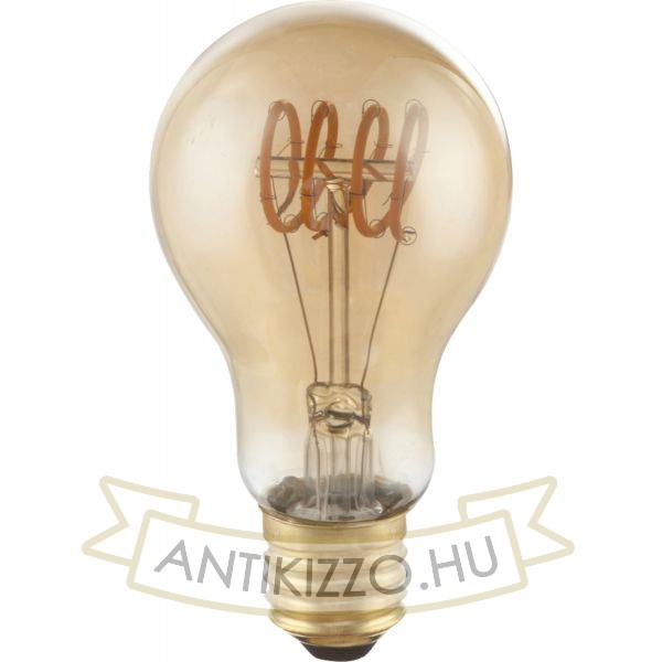 LED filament dekor izzó - A60 - 4 watt - spirál