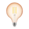 LED Filament Amber Globe G125 4W E14 320° 1800K (300 lumen) dimm.