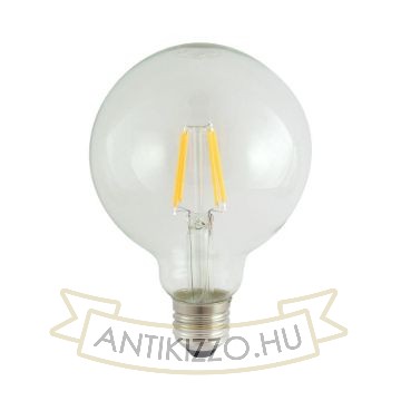 LED filament dekor izzó - G95 - 7 watt E27 750LM