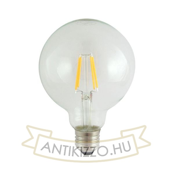 LED filament dekor izzó - G95 - 7 watt E27 750LM