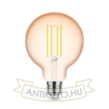 LED Filament Antikolt Gömb G95 4W E27 320° 1800K (300 lumen)