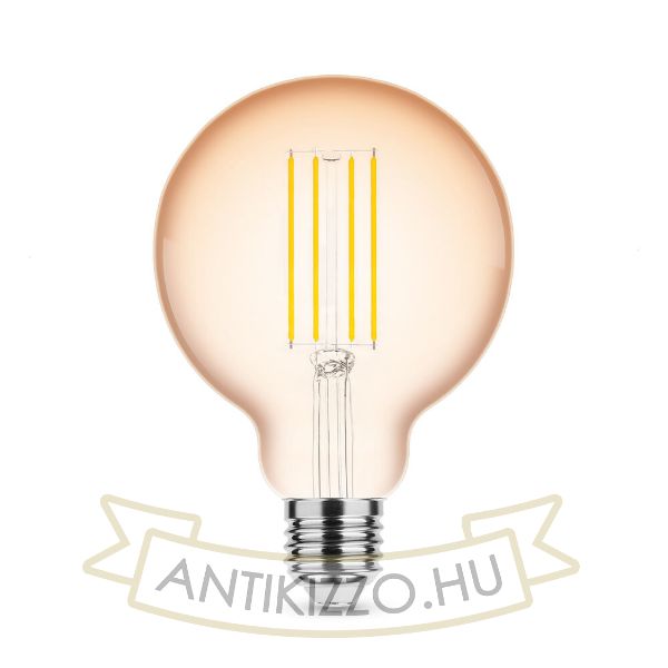 LED Filament Antikolt Gömb G95 4W E27 320° 1800K (300 lumen)