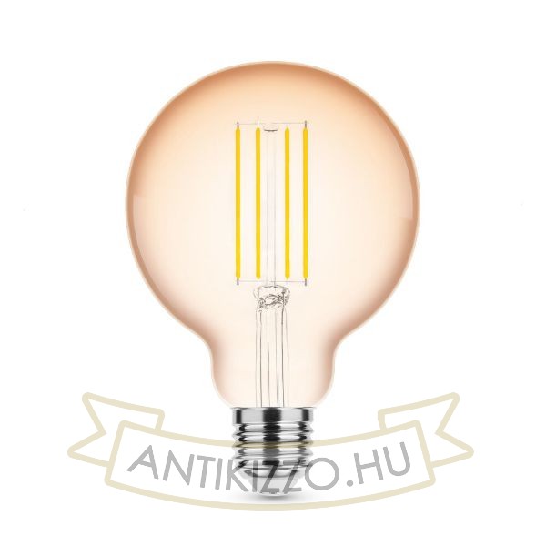 LED Filament Antikolt Gömb G95 4W E27 320° 1800K (300 lumen)