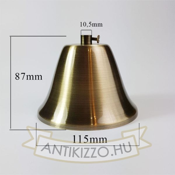 „Harang alakú antik bronz mennyezeti tárcsa 115 mm átmérővelbronz