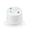 Falon kívüli fehér porcelán billenőkapcsoló 65 mm átmérővel