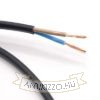 MT KÁBEL 2X0,75MM2 FEKETE PVC KÖPENYES RÉZ ERŰ SODROTT H03VVH2-F (MTL)
