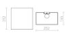 LOPE W 25/14 fali lámpa  Polycotton fekete/fehér PVC 230V LED E27 15W