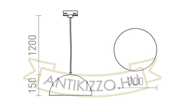 GLADYS 30 három áramkörös sínre fekete/fehér 230V LED E27 15W