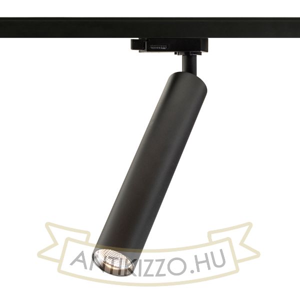DARRIN három áramkörös sínre fekete  230V LED 6W 24°  3000K