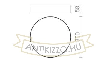 LARISA R 30 DIMM mennyezeti lámpa gyöngyházarany 230V LED 30W 3000K 4000K 6500K