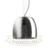 ORLANDO 35 függő lámpa füstös üveg/fekete 230V LED E27 24W