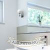 PEGGY fali lámpa króm/opál üveg 230V LED G9 6W IP44