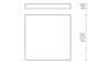 LARISA SQ 60 DIMM mennyezeti lámpa fekete 230V LED 100W 3000K 4000K 6500K