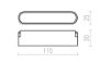 OXONIA 11 a WEGA/WAWE rendszerekhez fekete  24= LED 6W 110°  3000K 4000K 6500K
