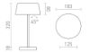 PRAHA DIMM asztali lámpa fekete 230V LED 5W 100° 3000K