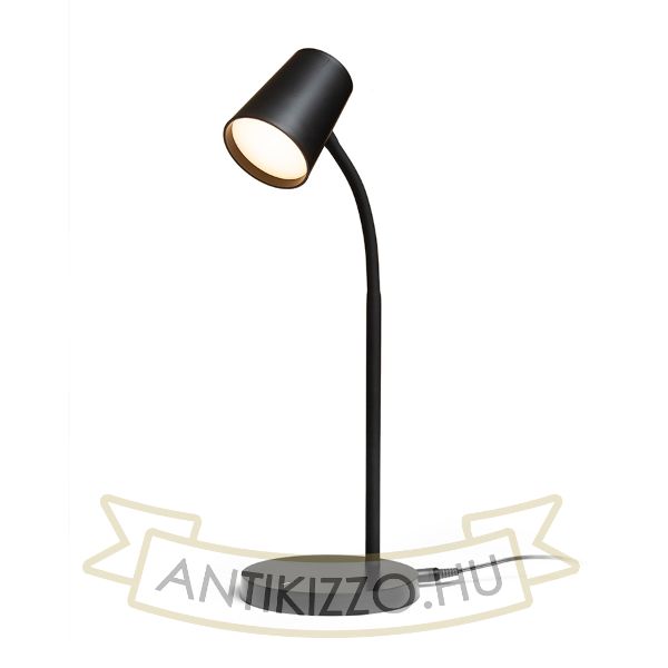 VERINA asztali lámpa fekete  230V LED 4.5W 100°  3000K