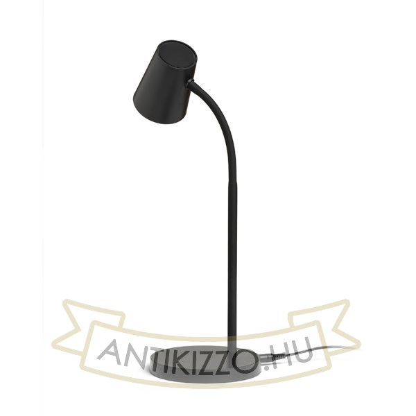 VERINA asztali lámpa fekete  230V LED 4.5W 100°  3000K