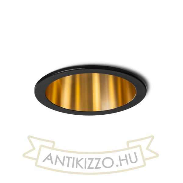 ORCO süllyesztett lámpa fekete/aranysárga 230V LED GU10 9W