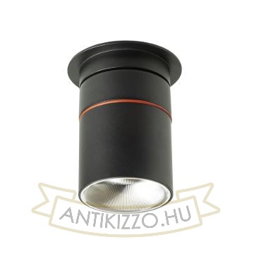 AUGUSTA süllyesztett lámpa fekete króm 230V LED 12W 36°  3000K