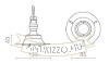 IPSO R IP65 süllyesztett lámpa fekete 230V LED GU10 9W IP65