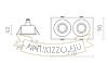 GALO II süllyesztett lámpa fekete 230V LED GU10 9W IP65