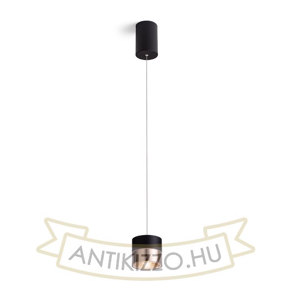 JUNIPER függő behúzható fekete/aranysárga  230V LED 15W 30°  3000K