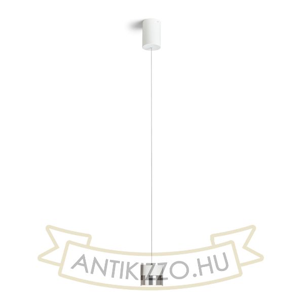 JUNIPER függő behúzható fehér króm 230V LED 15W 30°  3000K