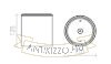DUNE ES111 mennyezeti lámpa fekete 230V LED GU10 9W IP65