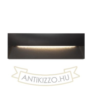 REP 27 süllyesztett lámpa fekete 230V LED 10W 90° IP65 3000K