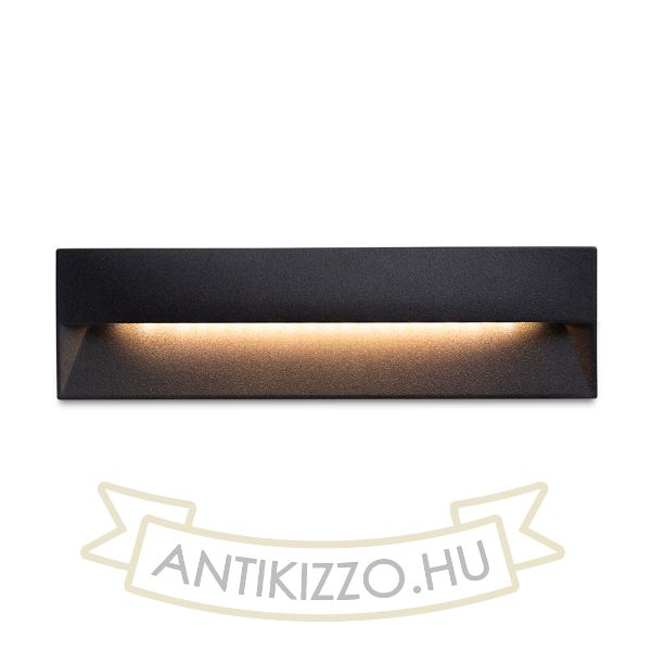 REP 18 süllyesztett lámpa fekete  230V LED 6W 90° IP65  3000K