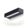 ASTER 25 fali lámpa fekete tej akril 230V LED 2x6W IP65 3000K