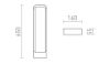 BONN 65 állólámpa feketésszürke  230V LED 7W 120° IP65  3000K