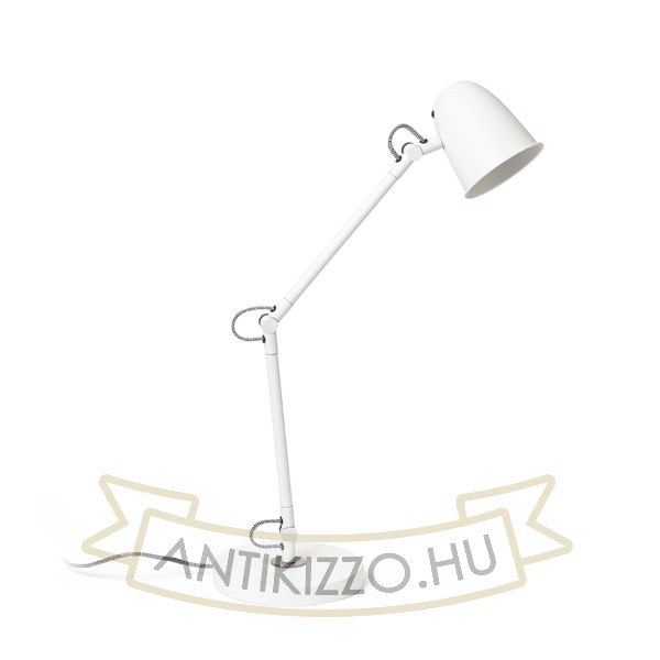 DANNY asztali lámpa fehér matt nikkel 230V LED E14 5W