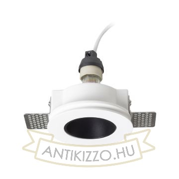 DAYTONA rögzített lámpa gipsz/fekete 230V LED GU10 8W