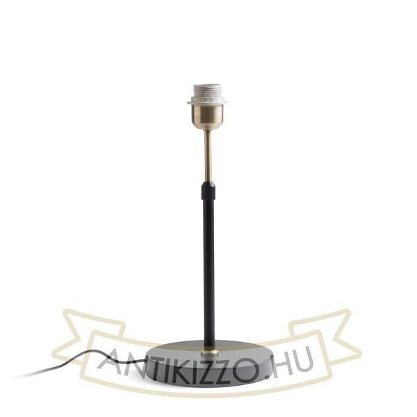 EMMETT asztali lámpatest fekete antikolt sárgaréz 230V LED E27 15W
