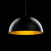 GLADYS 40 függő lámpa fekete/aranysárga 230V LED E27 30W
