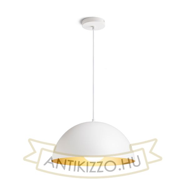 GLADYS 40 függő lámpa fehér/aranysárga 230V LED E27 30W