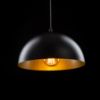 GLADYS 30 függő lámpa fekete/aranysárga  230V LED E27 15W