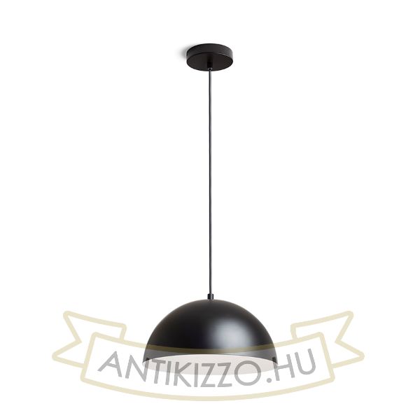 GLADYS 30 függő lámpa fekete/fehér  230V LED E27 15W