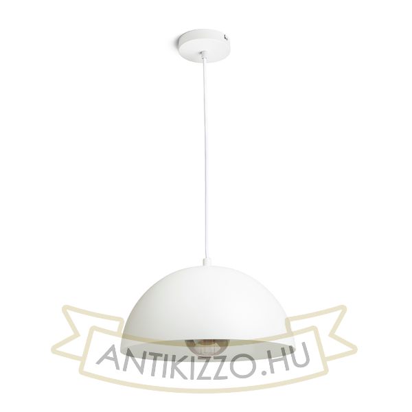 GLADYS 30 függő lámpa fehér/fehér  230V LED E27 15W
