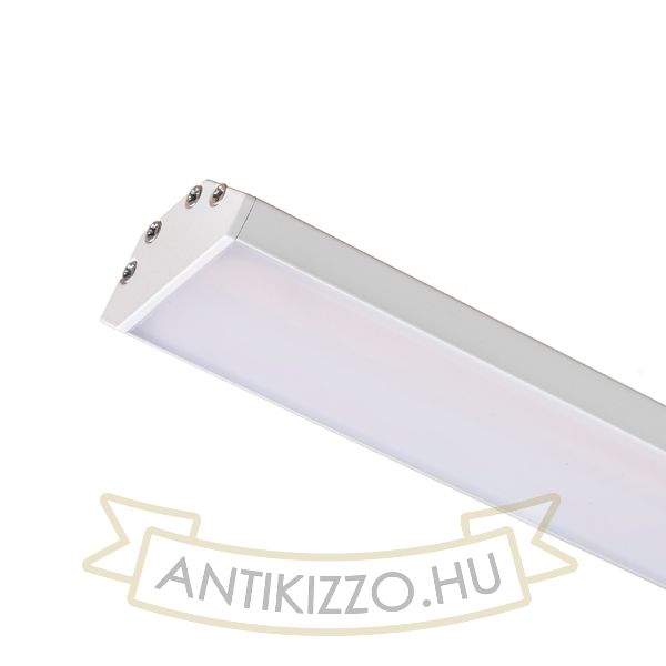 LED PROFILE J felületre szerelhető 1m fehér matt akrilát/alumínium 