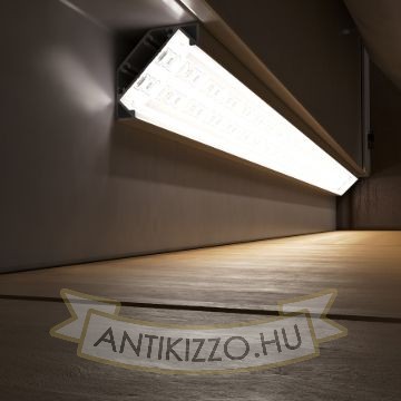 LED PROFILE J felületre szerelhető 1m fehér matt akrilát/alumínium 