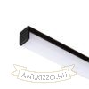 LED PROFILE H felületre szerelhető 1m eloxált alumínium/matt akrilát 