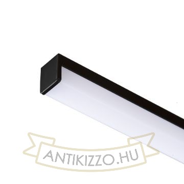LED PROFILE H felületre szerelhető 1m eloxált alumínium/matt akrilát 