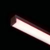 LED PROFILE H felületre szerelhető 1m fekete matt akrilát/alumínium 