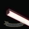 LED PROFILE H felületre szerelhető 1m fekete matt akrilát/alumínium 