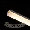 LED PROFILE H felületre szerelhető 1m fehér matt akrilát/alumínium 