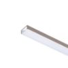 LED PROFILE G felületre szerelhető 1m fehér matt akrilát/alumínium 